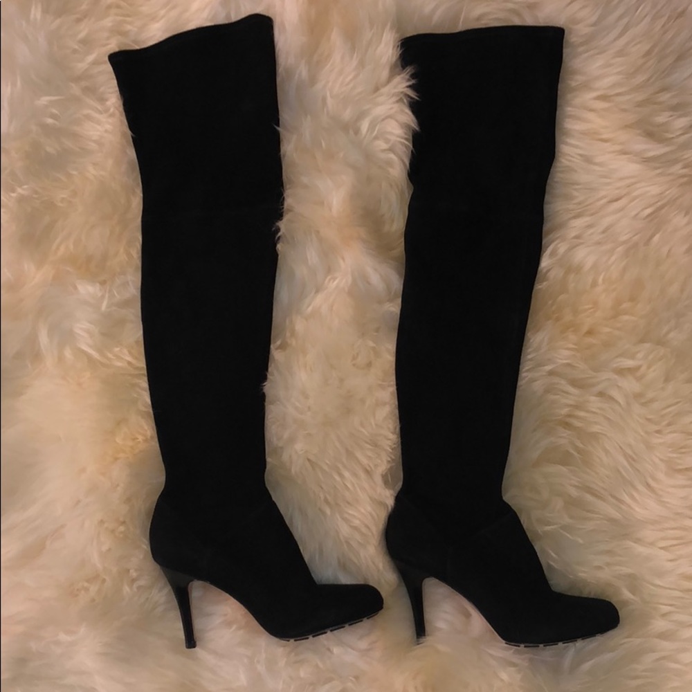 Cole Haan OTK Over the Knee Suede Stiletto Boots